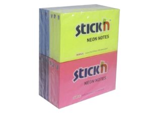 NOTES STICK'N ASS NEON FARVER 76 X 127 MM