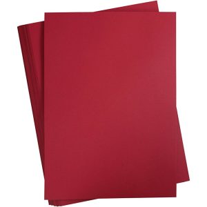 KARTON JULERØD 42X60CM 180 GRAM