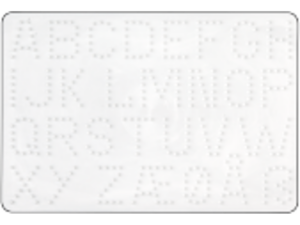 STIFTPLADE MIDI BOGSTAVER