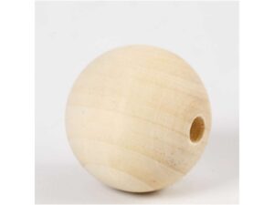 PERLER TRÆ NATUR 40 MM  6 STK RÅ