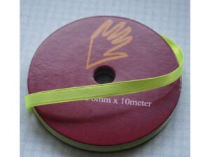 BÅND SATIN 3MMX10M LIMEGRØN