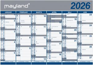 MAYLAND 2026 VÆGKALENDER KÆMPE