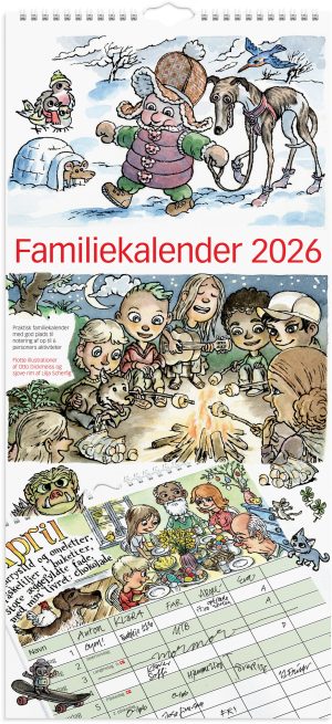 MAYLAND 2026 FAMILIEKALENDER M/ILLUSTRATION