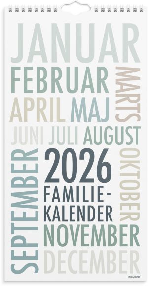 MAYLAND 2026 FAMILIEKALENDER TRENDART.