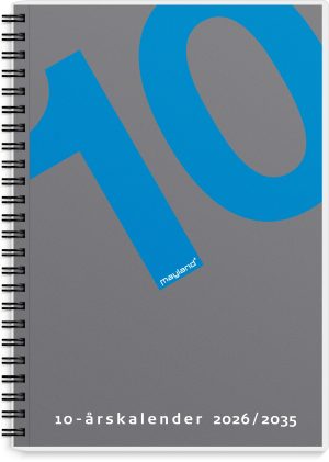 MAYLAND 2026 10 ÅRS KALENDER A5
