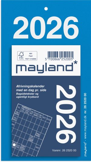 MAYLAND 2026 AFRIVNING BLOK  6,1X9,8 CM