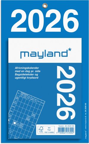 MAYLAND 2026 AFRIVNING BLOK 11,5X15,8 CM.