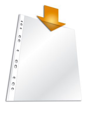 Plastlomme til ringbind standard a4 pp æske med 100