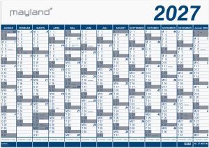 MAYLAND 2027 VÆGKALENDER KÆMPE