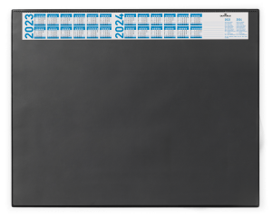 Skriveunderlag 650x520 mm med årskalender og transparent overflade