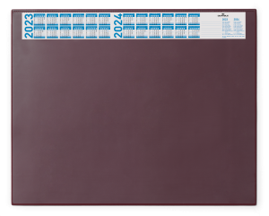 Skriveunderlag 650x520 mm med årskalender og transparent overflade