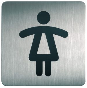Skilt firkantet dametoilet