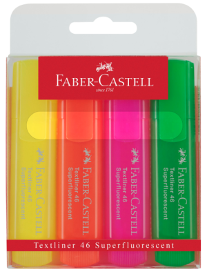 TEKSTMARKER FABER CASTELL 4 ASS. FARVER