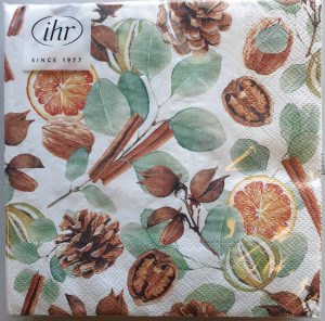 SERVIETTER 33X33 IHR CHRISMAS SCENT