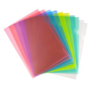 PLASTOMSLAG A4 10 STK 2X5 ASS FARVER