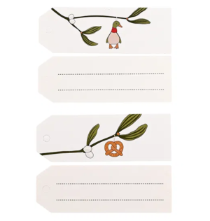 GAVEMÆRKER JUL DET GAMLE APOTEK 12 STK.