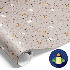 JULEGAVEPAPIR 70 CM X  10 M. DET GAMLE APOTEK