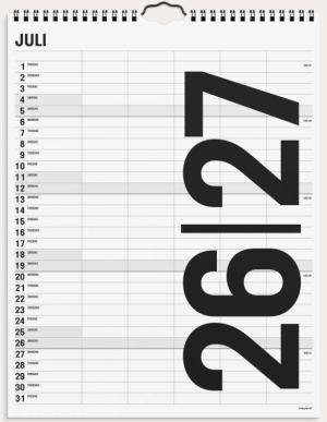 MAYLAND 26/27 STUDIE FAMILIEKALENDER SKOLEÅR