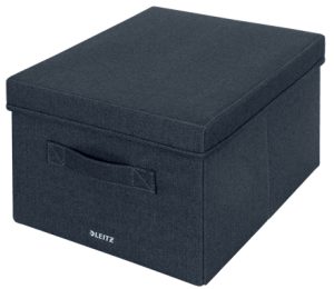 Leitz opbevaringsboks med låg i stof, medium, pakke med 2 stk.