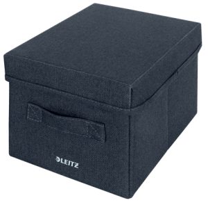 Leitz opbevaringsboks med låg i stof, small, pakke med 2 stk.