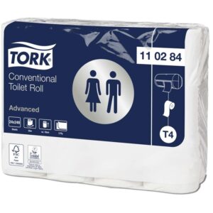 TOILETPAPIR T4 HVID 2-LAGS PK/24RL 110284