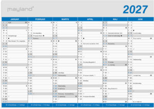 MAYLAND 2027 VÆGKALENDER A5
