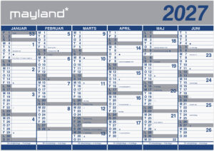 MAYLAND 2027 VÆGKALENDER KÆMPE