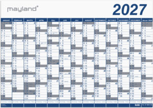 MAYLAND 2027 VÆGKALENDER KÆMPE