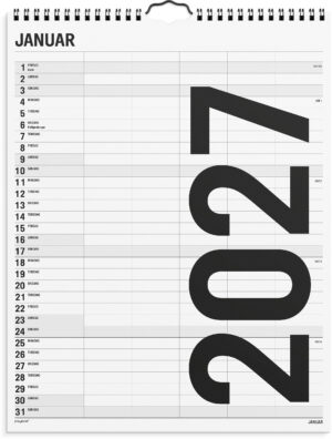 MAYLAND 2027 VÆGKALENDER  BLACK & WHITE