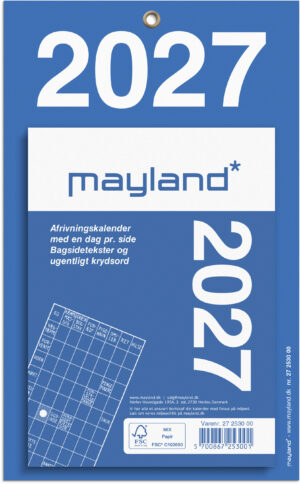 MAYLAND 2027 AFRIVNING BLOK 11,5X15,8 CM.