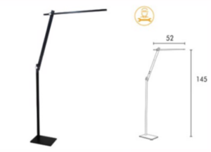 LAMPE UNILUX LUMLIGHT LED SORT GULVLAMPE